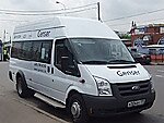 Бесплатный автобус Genser в пункт аренды автомобилей АрендаАвто-кнц на Новорязанском шоссе